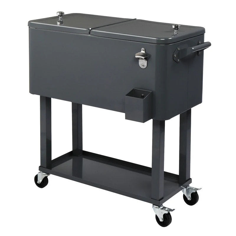 80QT Iron Spray Cooler with Shelf