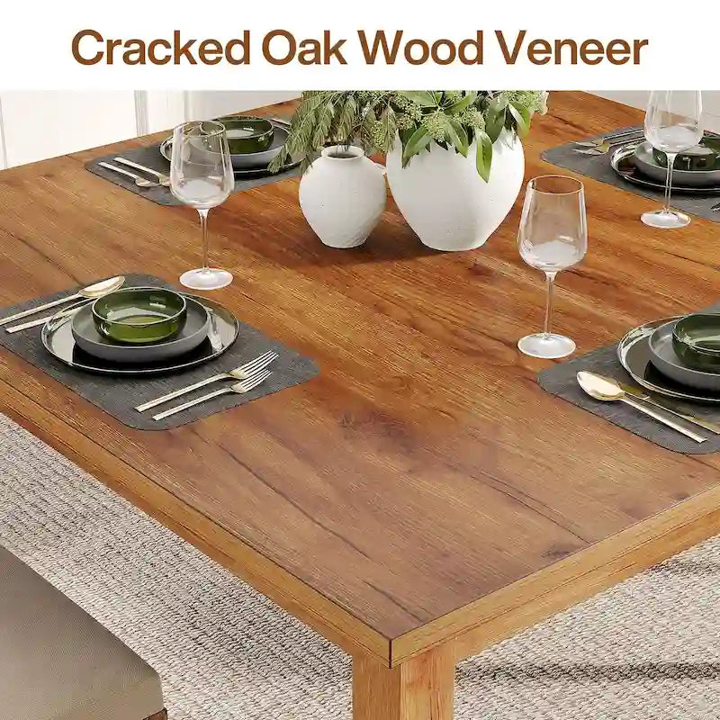 39.4 Inches Square 2-4 People Dining Table with Solid Wood Legs for Living Room Dining Room