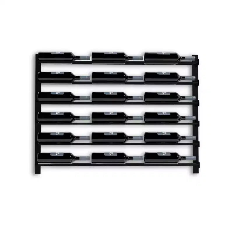 HOMLUX Modern 18 Bottle Metal Wall Mounted Wine Rack Drinks Storage Organizer for Home Bar, Kitchen