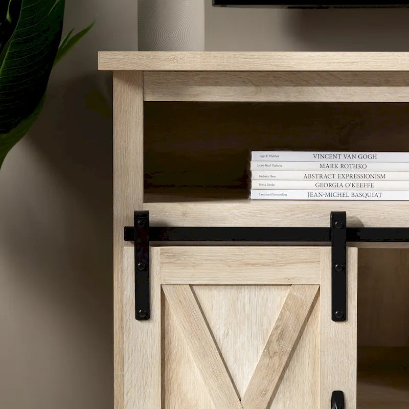 Meuble TV Highboy Middlebrook 52 po avec portes coulissantes façon grange