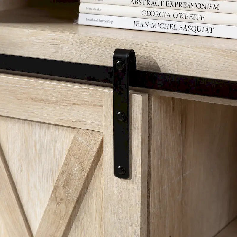 Meuble TV Highboy Middlebrook 52 po avec portes coulissantes façon grange