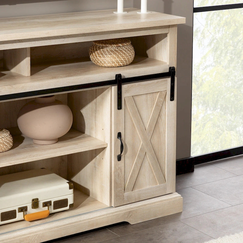 Meuble TV Highboy Middlebrook 52 po avec portes coulissantes façon grange