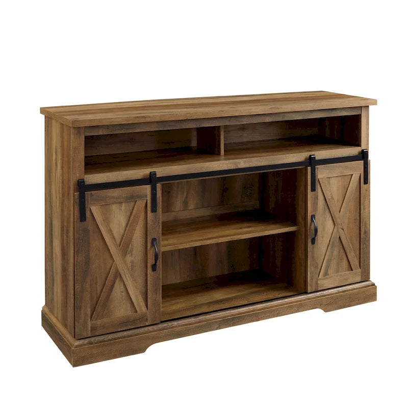 Meuble TV Highboy Middlebrook 52 po avec portes coulissantes façon grange
