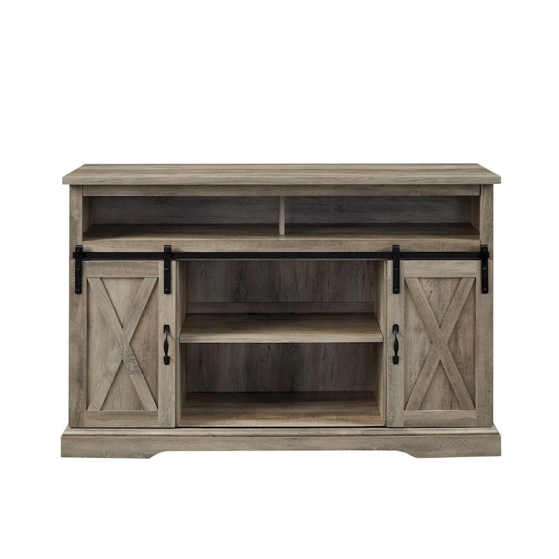 Meuble TV Highboy Middlebrook 52 po avec portes coulissantes façon grange