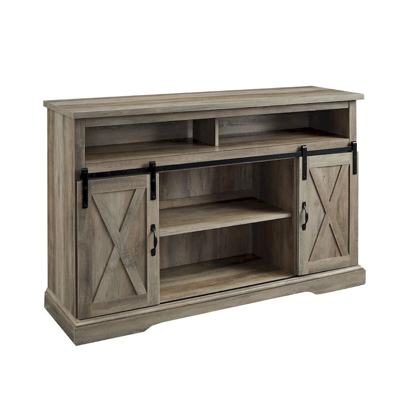 Meuble TV Highboy Middlebrook 52 po avec portes coulissantes façon grange