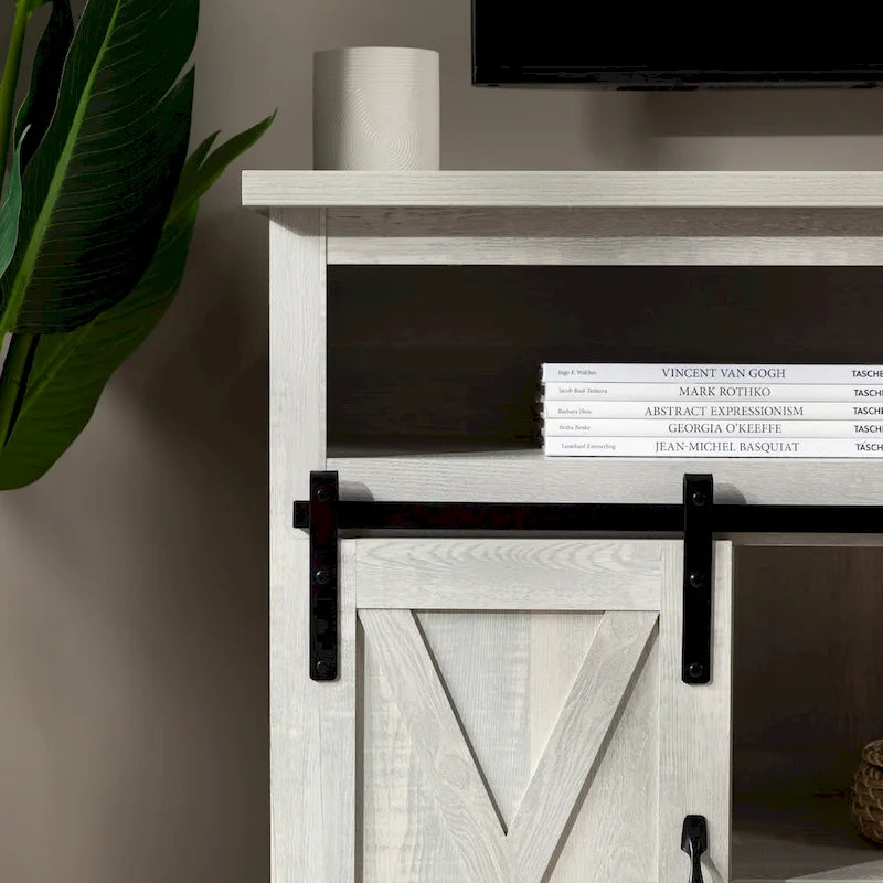 Meuble TV Highboy Middlebrook 52 po avec portes coulissantes façon grange