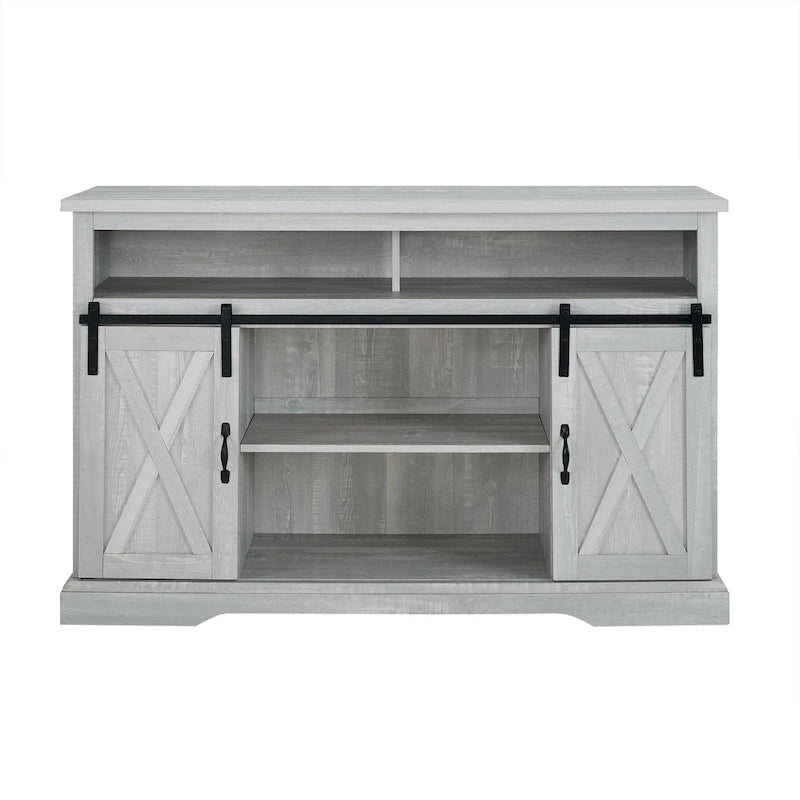 Meuble TV Highboy Middlebrook 52 po avec portes coulissantes façon grange