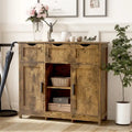 Meubles de rangement, Meuble bas en bois, avec tiroirs et étagères