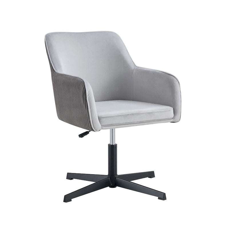 Chaise de Bureau Pivotante Moderne Gris Foncé Antique 25.6
