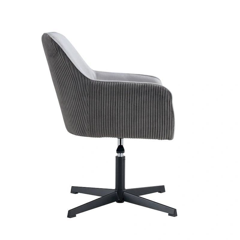 Chaise de Bureau Pivotante Moderne Gris Foncé Antique 25.6