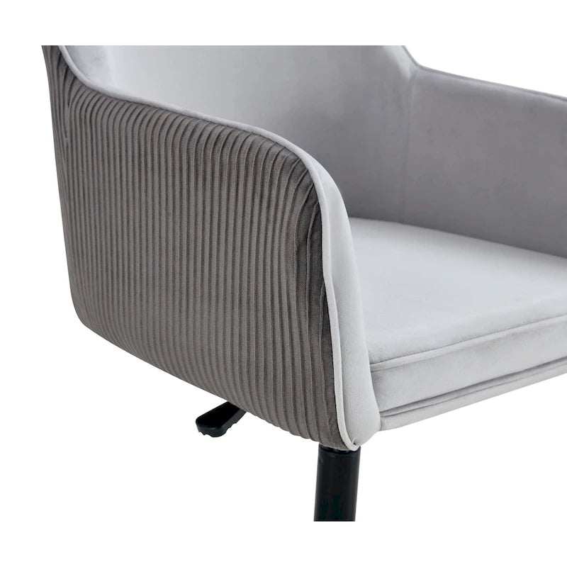 Chaise de Bureau Pivotante Moderne Gris Foncé Antique 25.6