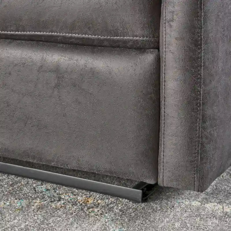 Fauteuil inclinable contemporain moderne (deux places), Causeuse en tissu avec coussins moelleux