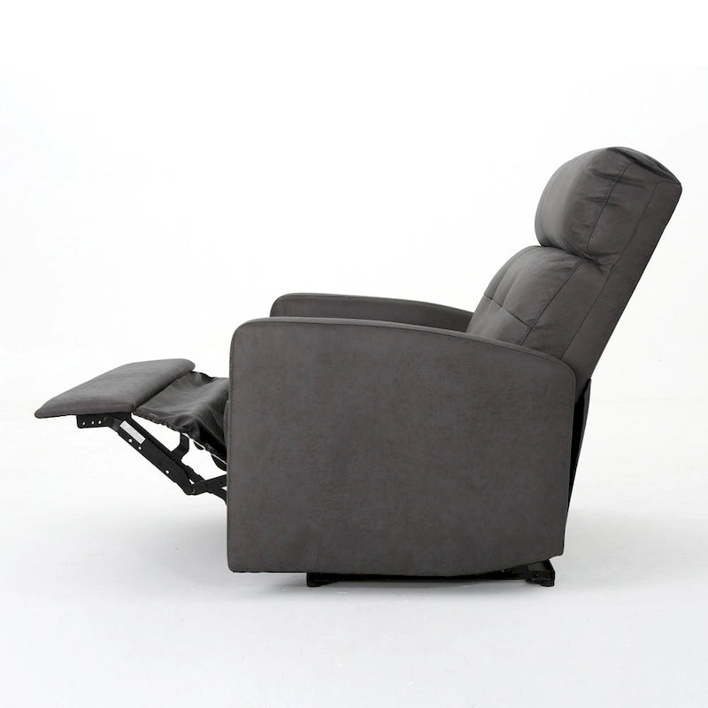 Fauteuil inclinable contemporain moderne (deux places), Causeuse en tissu avec coussins moelleux