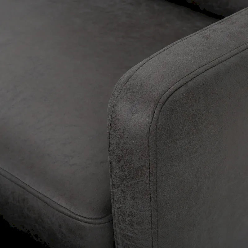 Fauteuil inclinable contemporain moderne (deux places), Causeuse en tissu avec coussins moelleux