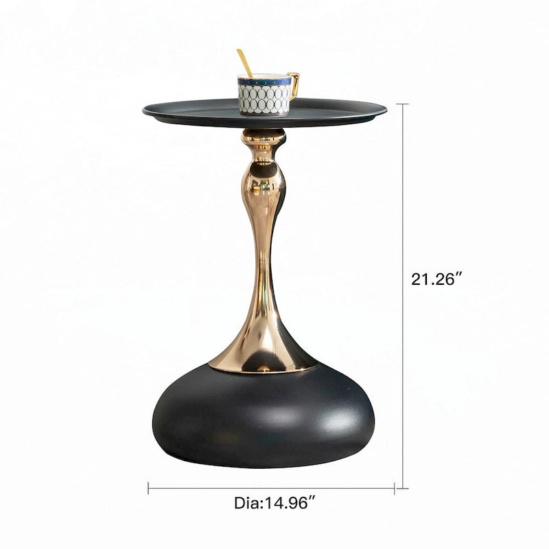 petite table d'appoint ronde pour petit espace