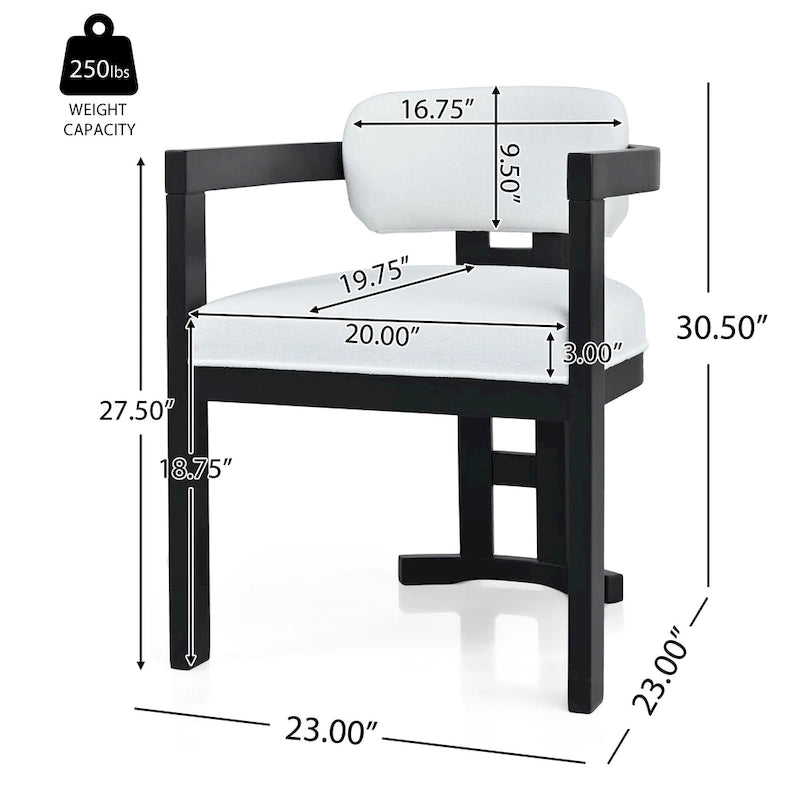 Christopher Knight Home - Chaises de salle à manger Evelyn en bois d'hévéa rembourrées (Lot de 4)