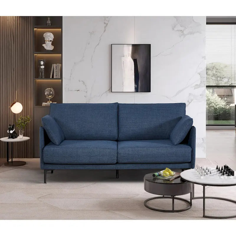 Christopher Knight Home - Sofa 2,5-osobowa z portem USB do ładowania i metalowymi nogami