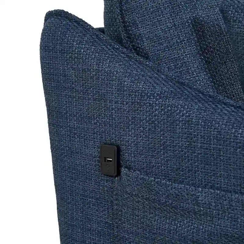 Christopher Knight Home - Sofa 2,5-osobowa z portem USB do ładowania i metalowymi nogami