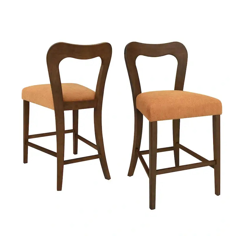 Christopher Knight Home - Ensemble de 2 tabourets de comptoir sans accoudoirs, en tissu