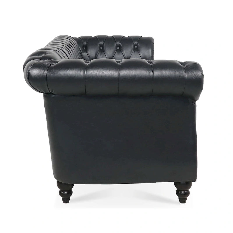 Sofa 3-osobowa Naro Mid-Century 84 Modern Chesterfield Couches marki Christopher Knight Home