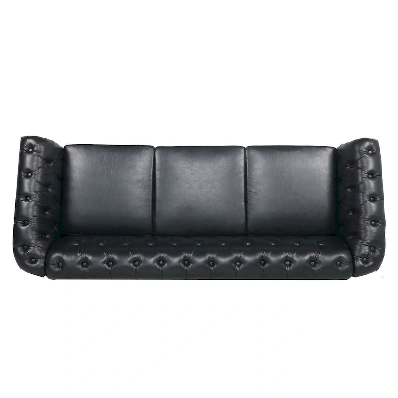 Sofa 3-osobowa Naro Mid-Century 84 Modern Chesterfield Couches marki Christopher Knight Home