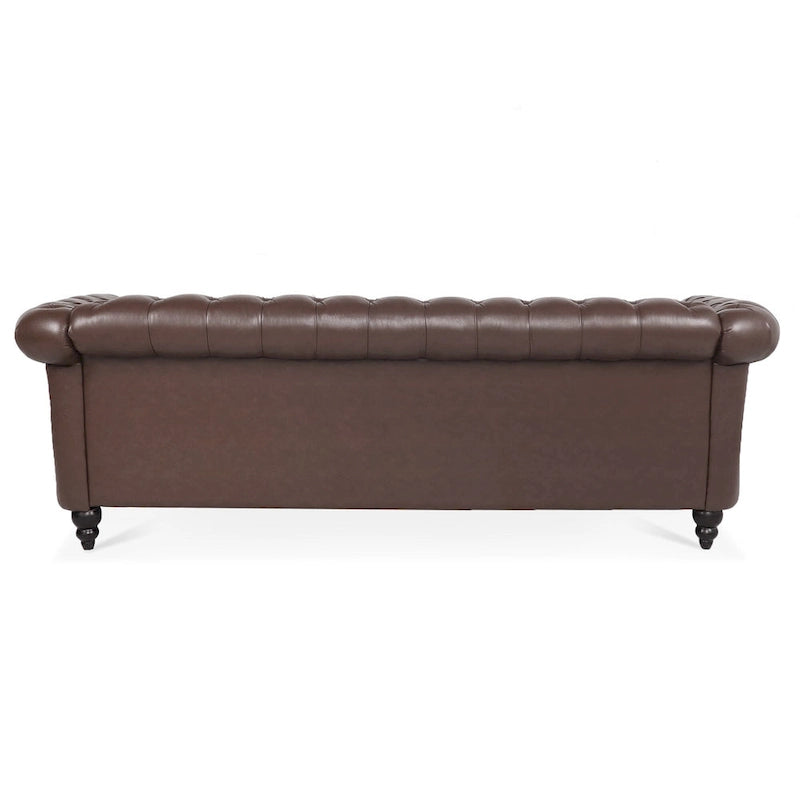 Sofa 3-osobowa Naro Mid-Century 84 Modern Chesterfield Couches marki Christopher Knight Home