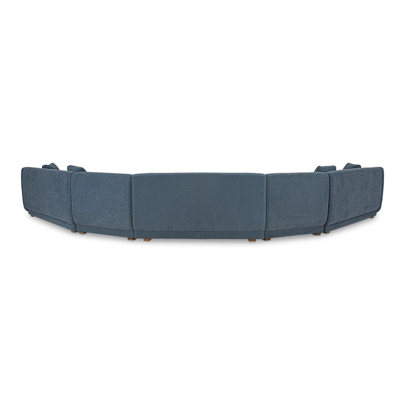 NADAAL STUDIOS Solace, 5-częściowa modułowa sofa narożna, skośne boki – 224S x 87D x 80W cm