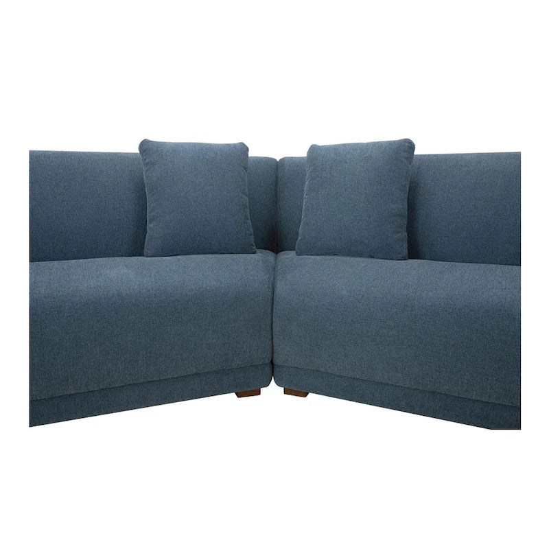 NADAAL STUDIOS Solace, 5-częściowa modułowa sofa narożna, skośne boki – 224S x 87D x 80W cm