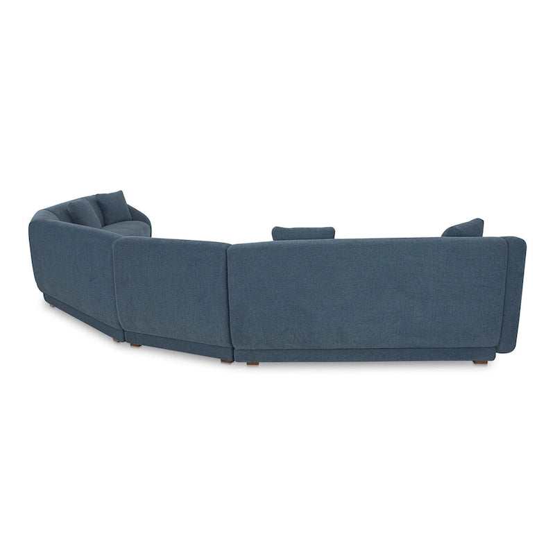 NADAAL STUDIOS Solace, 5-częściowa modułowa sofa narożna, skośne boki – 224S x 87D x 80W cm