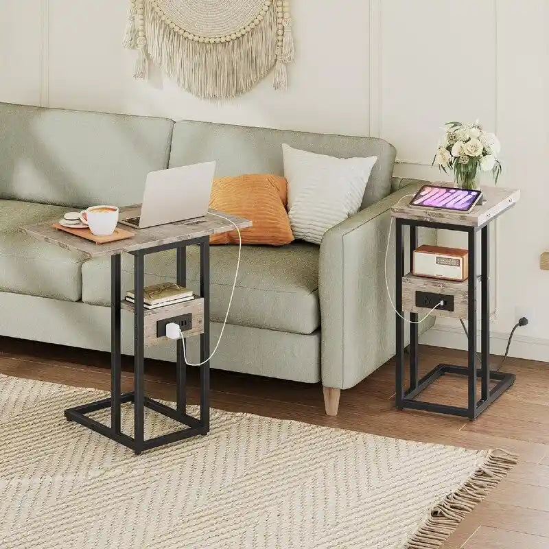 Table d'appoint pliante - 15,4P x 10,2L x 25,2H