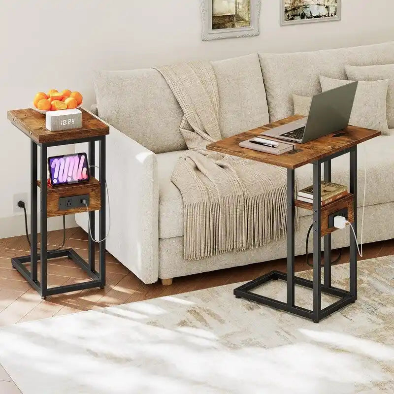 Table d'appoint pliante - 15,4P x 10,2L x 25,2H