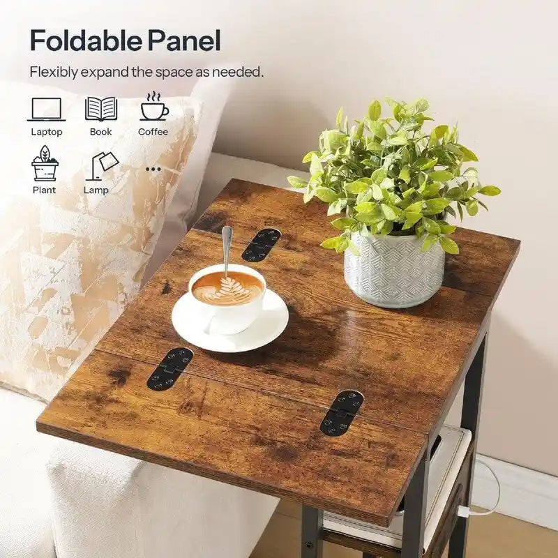 Table d'appoint pliante - 15,4P x 10,2L x 25,2H