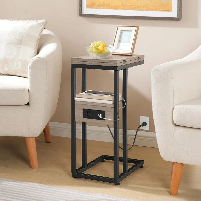 Table d'appoint pliante - 15,4P x 10,2L x 25,2H