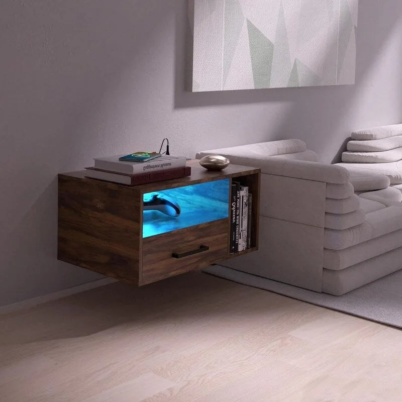 Table de chevet suspendue