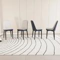 Lot de 4 chaises de salle à manger avec pieds en métal