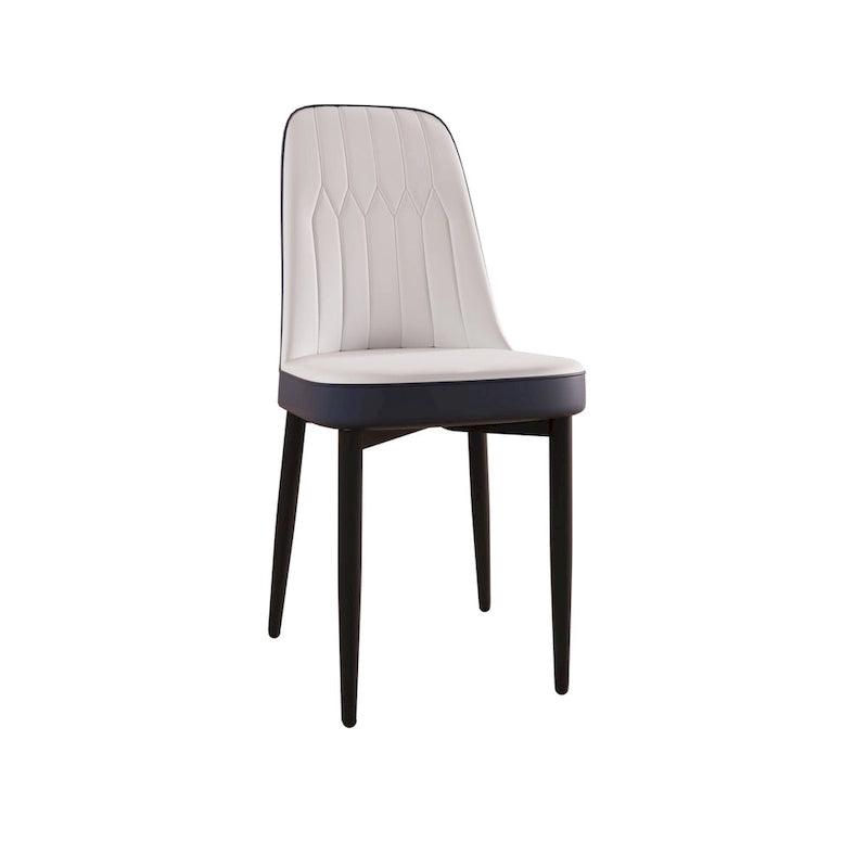 Lot de 4 chaises de salle à manger avec pieds en métal