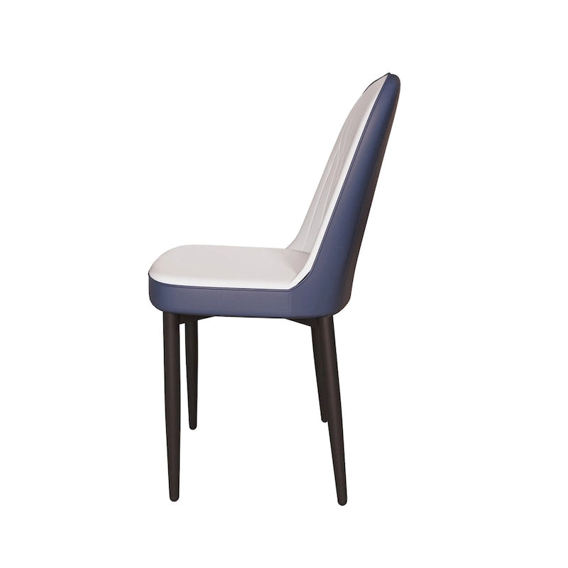 Lot de 4 chaises de salle à manger avec pieds en métal