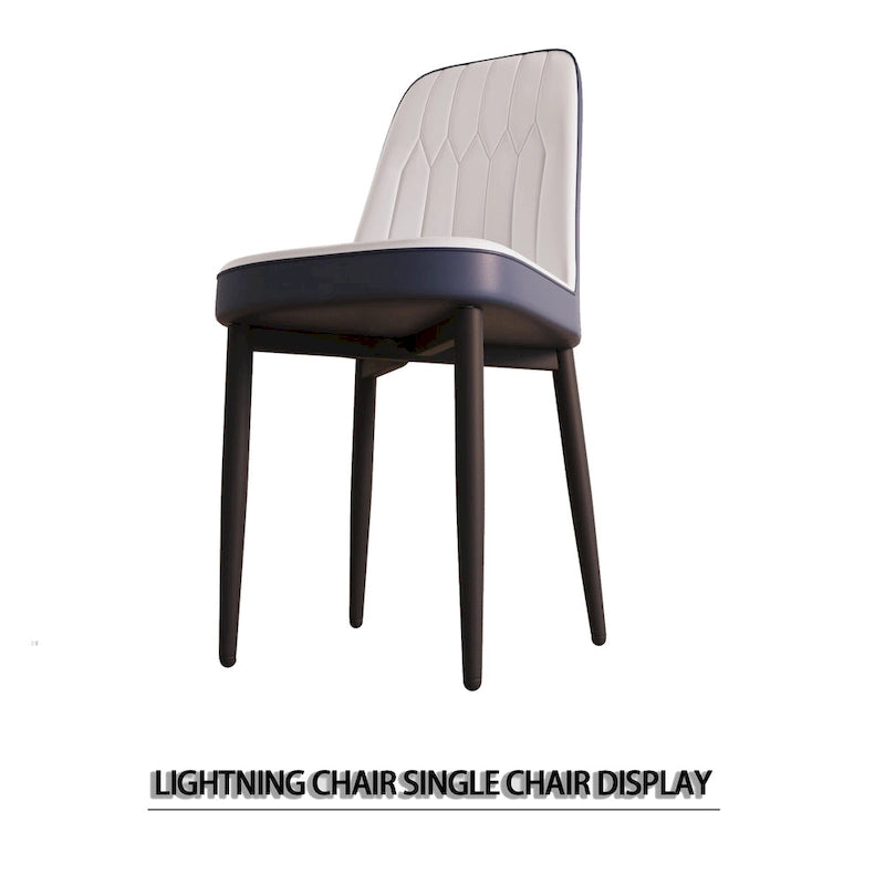 Lot de 4 chaises de salle à manger avec pieds en métal