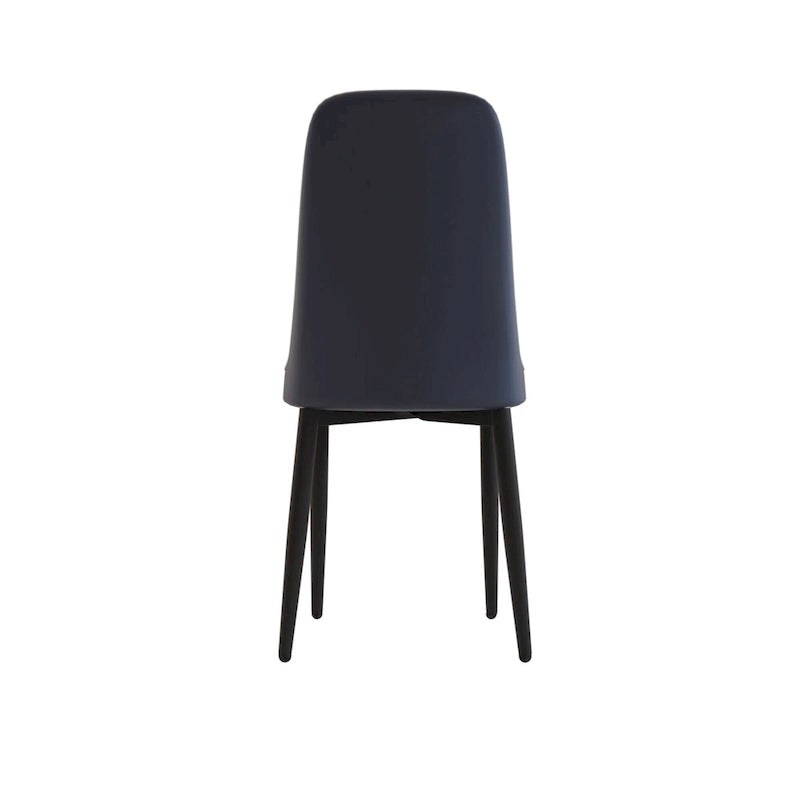 Lot de 4 chaises de salle à manger avec pieds en métal