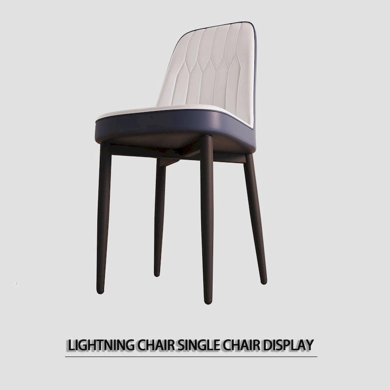 Lot de 4 chaises de salle à manger avec pieds en métal