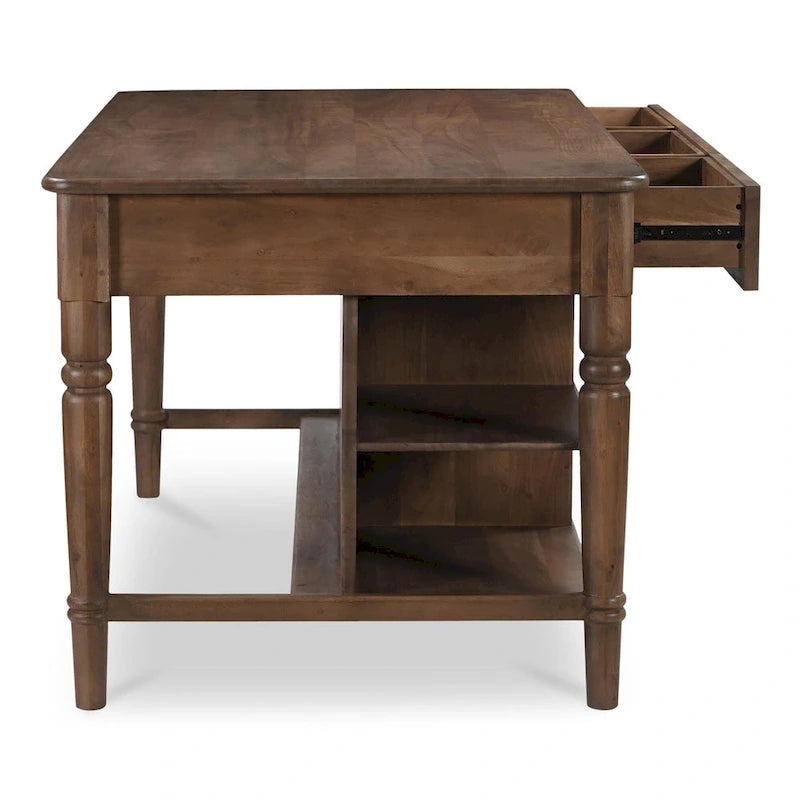 NADAAL STUDIOS Cove, îlot de cuisine en bois avec rangements - 72L x 40,5P x 36,5H