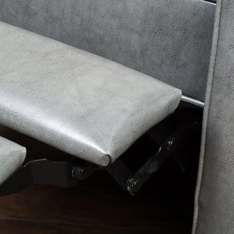 Fauteuil inclinable manuel Club Roomfitters de 68 cm de large avec accoudoirs roulés et coussin moelleux pour un confort ultime, gris foncé