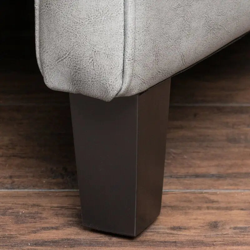 Fauteuil inclinable manuel Club Roomfitters de 68 cm de large avec accoudoirs roulés et coussin moelleux pour un confort ultime, gris foncé