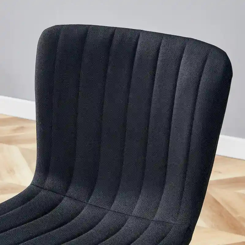 Ensemble de 4 chaises de salle à manger classiques, chaise d'appoint de cuisine sans accoudoirs, chaise de décoration intérieure avec pieds en métal pour salle à manger