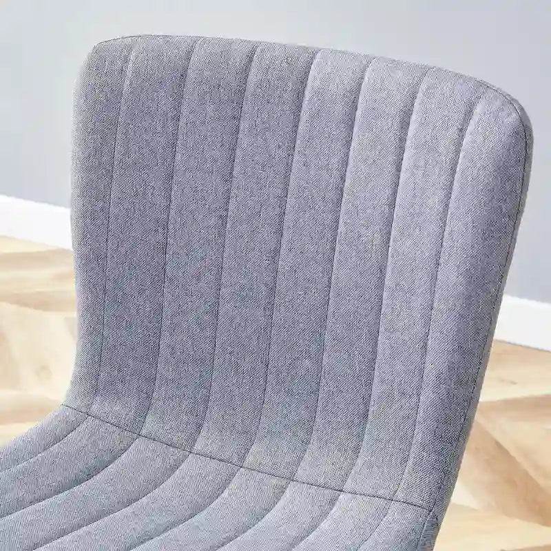 Ensemble de 4 chaises de salle à manger classiques, chaise d'appoint de cuisine sans accoudoirs, chaise de décoration intérieure avec pieds en métal pour salle à manger
