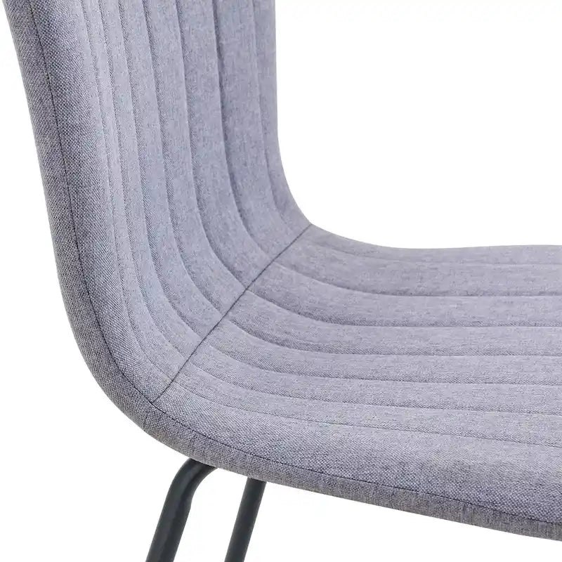 Ensemble de 4 chaises de salle à manger classiques, chaise d'appoint de cuisine sans accoudoirs, chaise de décoration intérieure avec pieds en métal pour salle à manger