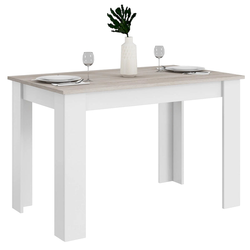 Costway Table de Salle à Manger 120 cm Table de Cuisine Rectangulaire pour