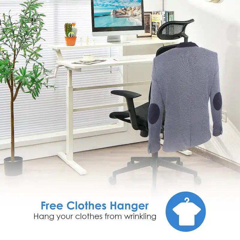 Costway Fauteuil de Bureau Ergonomique Inclinable en Maille à Dossier Haut - Voir les détails