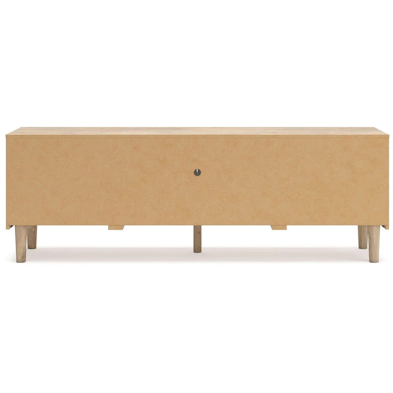Duża szafka RTV Ciel, 4 szuflady, 2 półki, brązowe drewno, 183 cm
