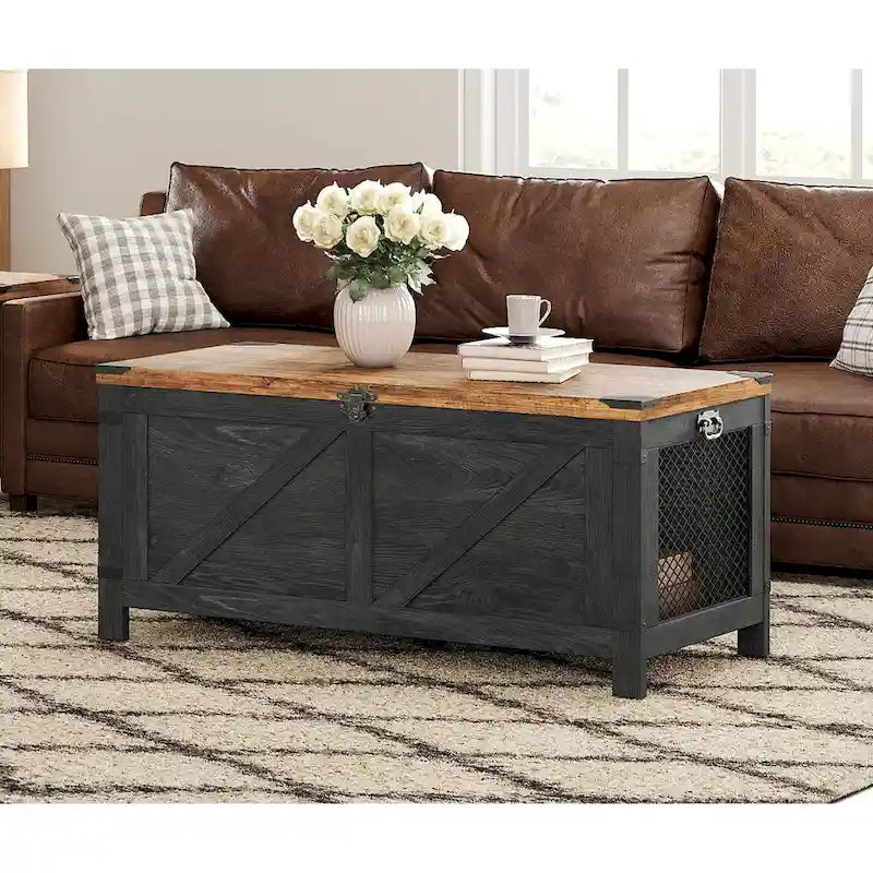 Table Basse WAMPAT, Table Basse Relevable avec Rangement - 1 Unité